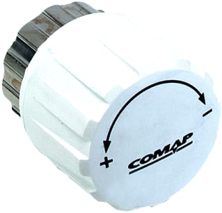 Comap - Toebeh./onderd. radiatorappendage Radknop 505 Wit M28