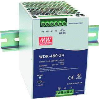Mean Well - WDR Gelijkstroomvoedingseenheid Voed. Wdr-480-24
