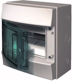 ABB - Mistral65 Groepenkast, leeg M6 Verdlopb +Deur Trans 8M
