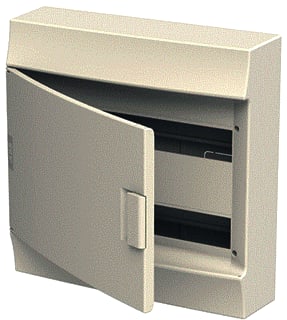 ABB - Mistral41W Groepenkast, leeg Instal 2X18Mod +Deur Wit