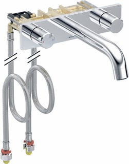 Geberit - Wastafelmengkraan (opbouw) One 2G Wandkr Rond L20 Ch