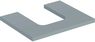 Geberit - Wastafelblad one wastblad tr m 60 grm