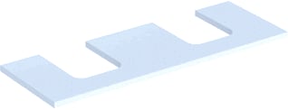 Geberit - Wastafelblad one wastblad tr l+r 135 wm