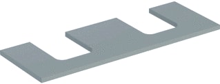 Geberit - Wastafelblad one wastblad tr l+r 135 gr