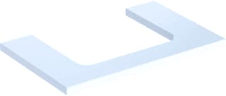 Geberit - Wastafelblad one wastblad m 75 whg