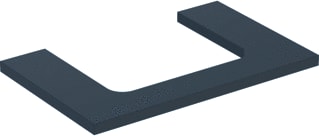 Geberit - Wastafelblad one wastblad m 75 lava