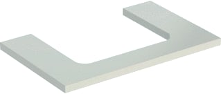 Geberit - Wastafelblad one wastblad m 75 zgr