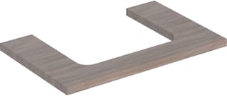 Geberit - Wastafelblad one wastblad m 75 eiken