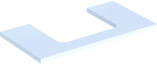 Geberit - Wastafelblad one wastblad m 90 wm