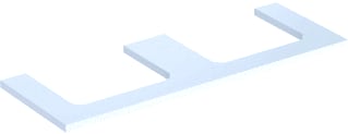 Geberit - Wastafelblad one wastblad l+r 135 whg