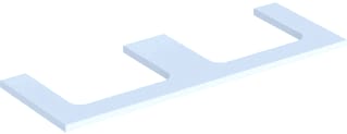 Geberit - Wastafelblad one wastblad l+r 135 wm