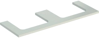 Geberit - Wastafelblad one wastblad l+r 135 zgr