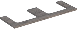 Geberit - Wastafelblad One Wastblad L+R 135 Noten