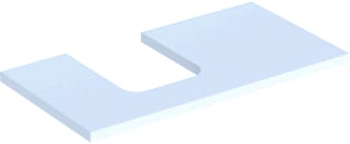 Geberit - Wastafelblad one wastblad tr l 90 wm