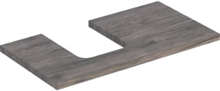 Geberit - Wastafelblad one blad opz l 90cm noten