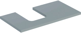 Geberit - Wastafelblad one blad opz l 90cm grei