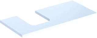 Geberit - Wastafelblad one blad opz l 105cm wit