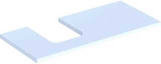 Geberit - Wastafelblad one blad opz l 105cm wit