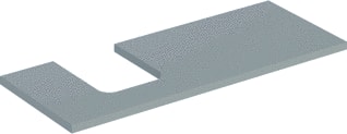 Geberit - Wastafelblad one blad opz l 120cm grei