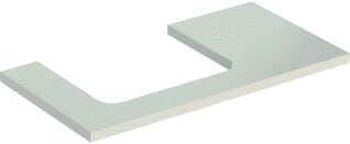 Geberit - Wastafelblad one blad opz l 90cm gr hg