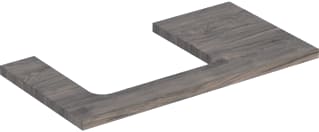 Geberit - Wastafelblad one blad opz l 90cm noten