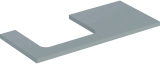 Geberit - Wastafelblad one blad opz l 105cm grei