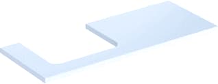 Geberit - Wastafelblad one blad opz l 120cm wit