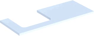 Geberit - Wastafelblad one blad opz l 120cm wit