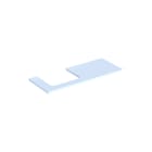Geberit - Wastafelblad one blad opz l 120cm wit