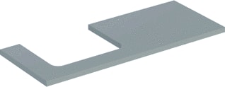Geberit - Wastafelblad one blad opz l 120cm grei