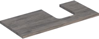 Geberit - Wastafelblad one blad opz r 105cm noten