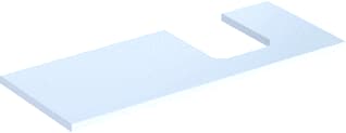 Geberit - Wastafelblad one blad opz r 120cm wit