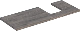 Geberit - Wastafelblad one blad opz r 120cm noten
