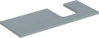 Geberit - Wastafelblad one blad opz r 120cm grei