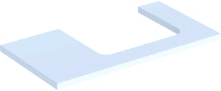 Geberit - Wastafelblad one blad opz r 90cm wit