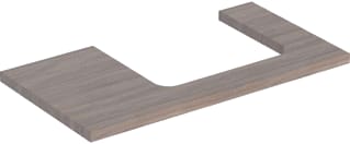 Geberit - Wastafelblad one blad opz r 90cm eiken