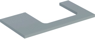 Geberit - Wastafelblad one blad opz r 90cm grei