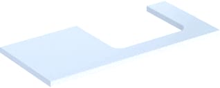 Geberit - Wastafelblad one blad opz r 105cm wit