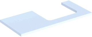 Geberit - Wastafelblad one blad opz r 105cm wit