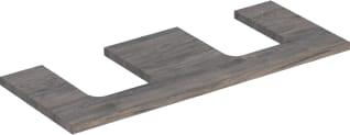 Geberit - Wastafelblad One Blad L+R 120Cm Noten
