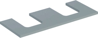 Geberit - Wastafelblad one blad l+r 120cm grei