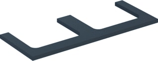Geberit - Wastafelblad one blad l+r 120cm lava
