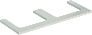 Geberit - Wastafelblad one blad l+r 120cm gr hg