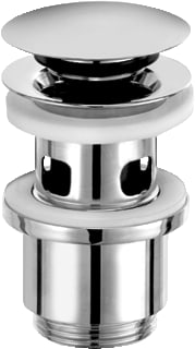 Kludi - afvoerplug AFVPLUG 5/4 PUSH-OPEN CHR
