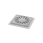 Aquaberg - Renovatie Vloerput met 1 aansluiting Rvs Putrst 146X146 Rand 7Mm