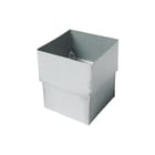 Rheinzink - PrePATINA Blue grey Vierkante fitting met 2 aansluit. Mof 80 Bg Ds
