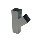 Rheinzink - Classic Vierkante fitting met 3 aansluit. T-Stuk 100X100 45Gr Wb Ds