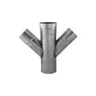 Rheinzink - Classic Fitting met 4 aansluitingen T-Stuk 60-80-60 85Gr Wb Ds
