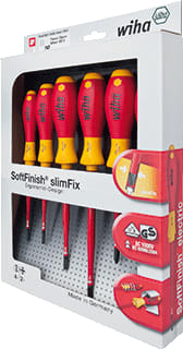 Wiha - SoftFinish electric SlimFix Schroevendraaier set Schrvdrst 35389 6Dlg