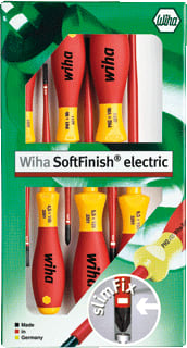 Wiha - SoftFinish electric SlimFix Schroevendraaier set Schrvdrst 36455 6Dlg